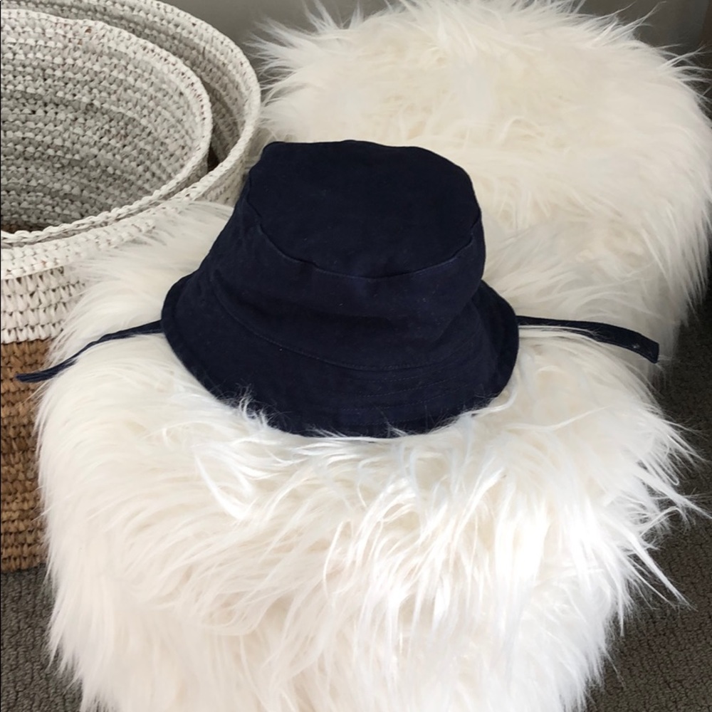 Janie + Jack reversible sun hat w/ Velcro at chin